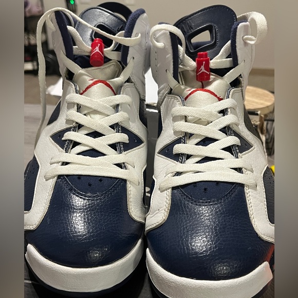 Air Jordan 6 Retro Olympic 2012 London 384664-130 size M11 - Picture 3 of 8